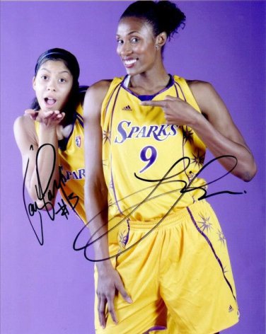 CANDACE PARKER & LISA LESLIE SIGNED PHOTO 8X10 RP AUTOGRAPHED AUTO