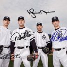CORE 4 DEREK JETER PETTITTE RIVERA JORGE POSADA SIGNED PHOTO 8X10 RP AUTOGRAPHED