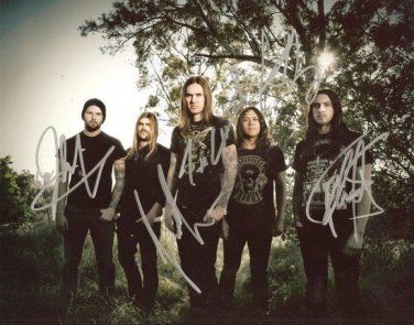AS I LAY DYING BAND SIGNED POSTER PHOTO 8X10 RP AUTOGRAPHED