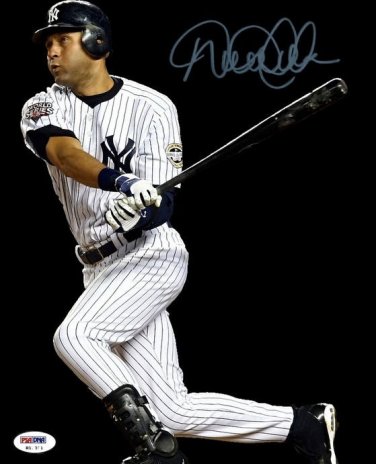 DEREK JETER SIGNED POSTER PHOTO 8X10 RP AUTO AUTOGRAPHED NEW YORK YANKEES