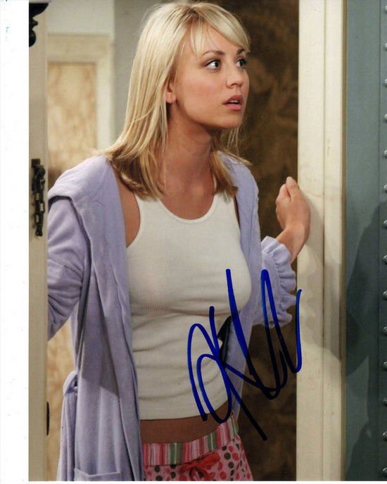 Kaley Cuoco Signed Photo 8x10 Rp Big Bang Theory Autographed