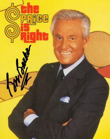 BOB BARKER SIGNED PHOTO 8X10 RP AUTOGRAPHED THE PRICE IS RIGHT