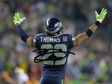 * EARL THOMAS SIGNED PHOTO 8X10 RP AUTOGRAPHED SEATTLE SEAHAWKS