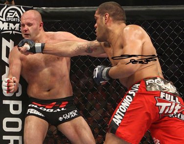 * ANTONIO SILVA SIGNED PHOTO 8X10 RP AUTOGRAPHED VS FEDOR EMELIANENKO UFC MMA