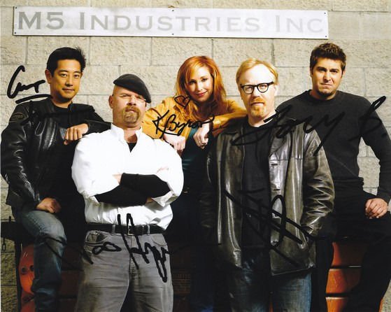 MYTHBUSTERS CAST SIGNED PHOTO 8X10 RP AUTOGRAPHED TV SHOW ALL MEMBERS