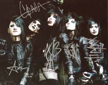 BLACK VEIL BRIDES BAND SIGNED PHOTO 8X10 RP AUTOGRAPHED VIC FUENTES
