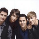 BIG TIME RUSH GROUP BAND SIGNED PHOTO 8X10 RP AUTOGRAPHED VIC FUENTES