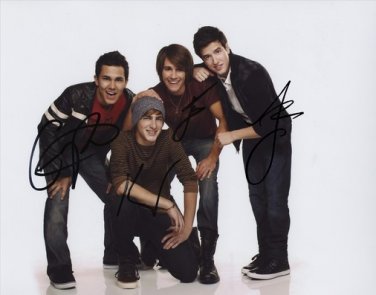 BIG TIME RUSH GROUP BAND SIGNED PHOTO 8X10 RP AUTOGRAPHED VIC FUENTES