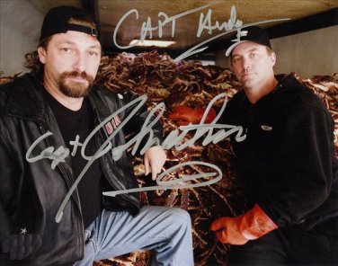 Andy & Johnathan Hillstrand signed Autographed photo rp 8x10 Deadliest Catch