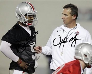 BRAXTON MILLER URBAN MEYER SIGNED PHOTO 8X10 RP AUTOGRAPHED OHIO STATE BUCKEYES