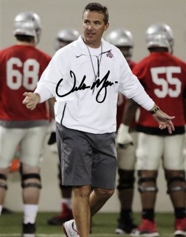 Urban Meyer signed Autographed photo rp 8x10 Ohio State Buckeyes