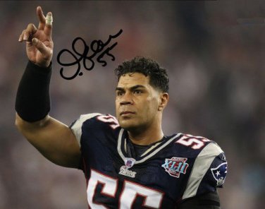 Junior Seau signed Autographed photo rp 8x10 New England Patriots jr