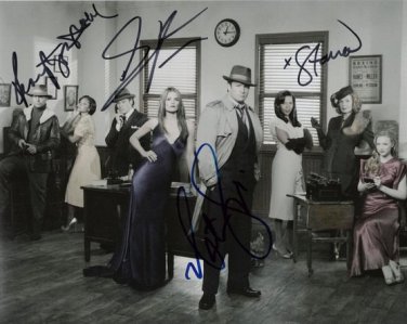 CASTLE CAST NATHAN FILLION STANA KATIC ++ SIGNED PHOTO RP 8X10 AUTOGRAPHED