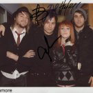 PARAMORE GROUP BAND SIGNED AUTOGRAPHED PHOTO RP 8X10 AUTOGRAPH HAYLEY WILLIAMS