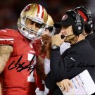 COLIN KAEPERNICK JIM HARBAUGH SIGNED PHOTO 8X10 RP AUTOGRAPH SAN FRANCISCO 49ERS COLIN KAEPERNICK JIM HARBAUGH SIGNED PHOTO 8X10 RP AUTOGRAPH SAN FRANCISCO 49ERS