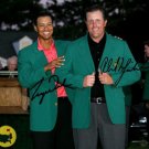 GOLF PROS PHIL MICKELSON TIGER WOODS SIGNED PHOTO 8X10 RP AUTOGRAPHED