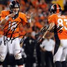 WES WELKER PEYTON MANNING SIGNED PHOTO 8X10 RP AUTO * DENVER BRONCOS AUTOGRAPHED