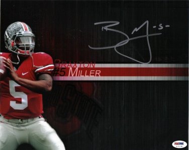 BRAXTON MILLER OHIO STATE SIGNED PHOTO 8X10 RP AUTOGRAPHED BUCKEYES