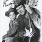 THE RIFLEMAN CAST JOHNNY CRAWFORD CHUCK CONNORS SIGNED 8X10 RP AUTOGRAPHED