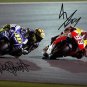 MARC MARQUEZ & VALENTINO ROSSI SIGNED PHOTO 8X10 RP AUTOGRAPHED MOTOGP