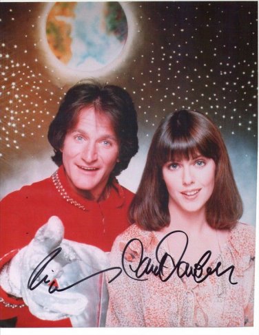 ROBIN WILLIAMS PAM DAWBER SIGNED PHOTO 8X10 RP AUTOGRAPHED MORK & MINDY CAST