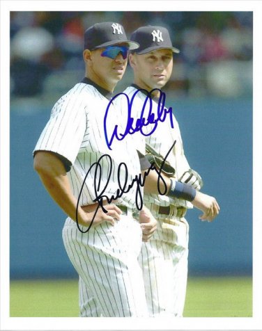DEREK JETER ALEX RODRIGUEZ SIGNED PHOTO 8X10 RP AUTOGRAPHED NEW YORK YANKEES