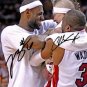 CHRIS BIRDMAN ANDERSEN & LEBRON JAMES SIGNED PHOTO 8X10 RP AUTOGRAPHED HEAT !
