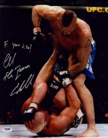 CHUCK LIDDELL SIGNED PHOTO 8X10 RP MMA FIGHTER AUTOGRAPHED vs. TITO ORTIZ