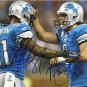 MATTHEW STAFFORD CALVIN JOHNSON SIGNED PHOTO 8X10 RP AUTOGRAPHED DETROIT LIONS
