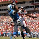 * CALVIN JOHNSON SIGNED PHOTO 8X10 RP AUTOGRAPHED DETROIT LIONS
