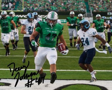 DEVON JOHNSON SIGNED PHOTO 8X10 RP AUTOGRAPHED ** MARSHALL THUNDERING HERD