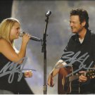 Blake Shelton & Miranda Lambert signed photo 8x10 rp Autographed Platinum