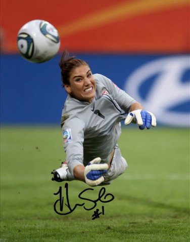 Hope Solo signed photo rp 8x10 autographed Olympic Soccer