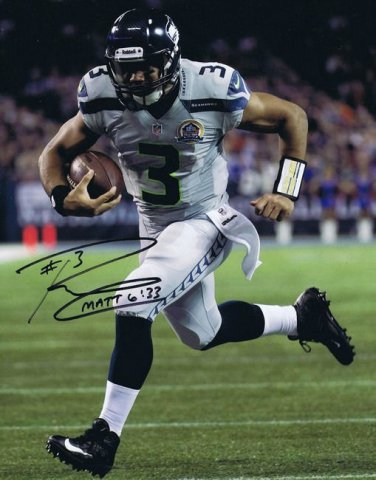SEATTLE QB RUSSELL WILSON SIGNED PHOTO 8X10 RP AUTOGRAPHED SEAHAWKS