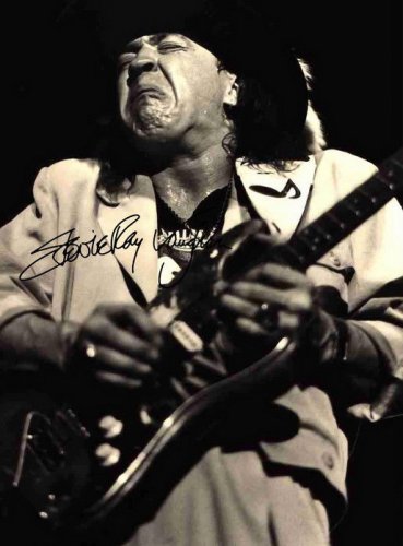 Stevie Ray Vaughan signed photo rp 8x10 autographed Guitarist