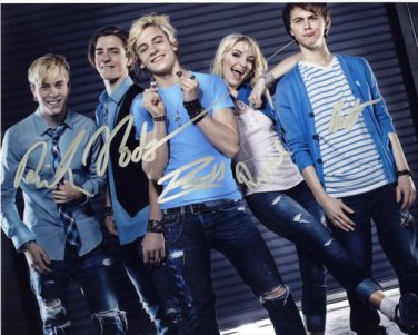 ROSS LYNCH R5 GROUP SIGNED PHOTO 8X10 RP AUTOGRAPHED AUSTIN & ALLY