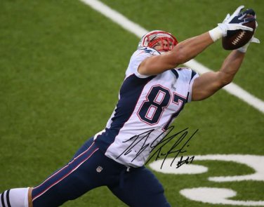 ROB GRONKOWSKI SIGNED AUTOGRAPHED PHOTO RP 8X10 AUTO NEW ENGLAND PATRIOTS