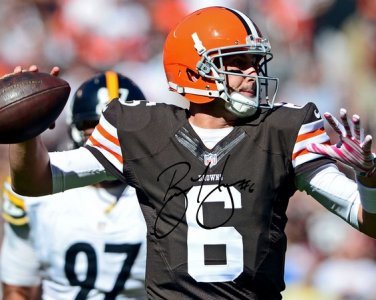 BRIAN HOYER SIGNED PHOTO 8X10 RP AUTOGRAPHED CLEVELAND BROWNS