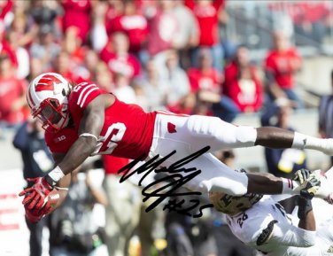 MELVIN GORDON SIGNED PHOTO 8X10 RP AUTOGRAPHED WISCONSIN BADGERS