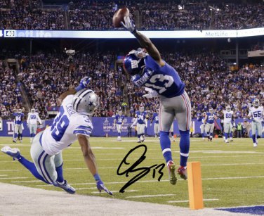 ODELL BECKHAM JR SIGNED PHOTO 8X10 RP AUTOGRAPHED * THE AMAZING TOUCHDOWN CATCH!