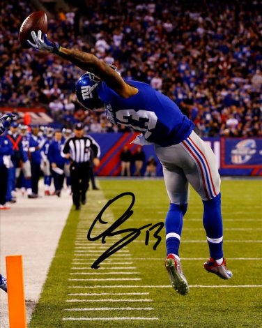ODELL BECKHAM JR SIGNED PHOTO 8X10 RP AUTOGRAPHED GREAT CATCH