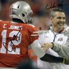 CARDALE JONES & URBAN MEYER SIGNED PHOTO 8X10 RP AUTOGRAPHED OHIO STATE BUCKEYES FOOTBALL CARDALE JONES & URBAN MEYER SIGNED PHOTO 8X10 RP AUTOGRAPHED OHIO STATE BUCKEYES FOOTBALL