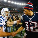 TOM BRADY ANDREW LUCK SIGNED PHOTO 8X10 RP AUTOGRAPHED PATRIOTS COLTS