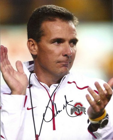 URBAN MEYER SIGNED PHOTO 8X10 RP AUTOGRAPHED OHIO STATE BUCKEYES FOOTBALL