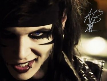 ANDY BIERSACK SIGNED PHOTO 8X10 RP AUTOGRAPHED BLACK VEIL BRIDES CD