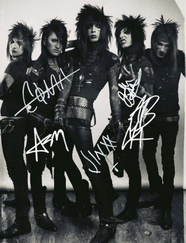 ANDY BIERSACK SIGNED PHOTO 8X10 RP AUTOGRAPHED BLACK VEIL BRIDES FULL BAND