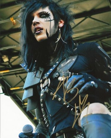 ANDY BIERSACK SIGNED PHOTO 8X10 RP AUTOGRAPHED BLACK VEIL BRIDES