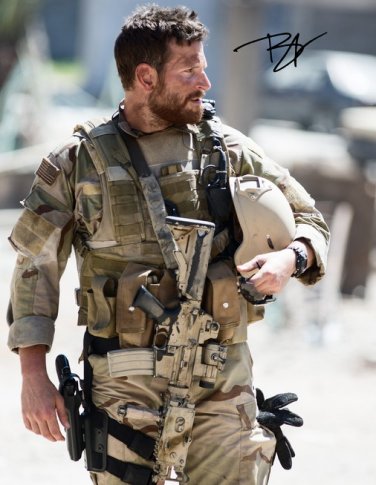 BRADLEY COOPER SIGNED AUTOGRAPHED PHOTO 8X10 RP PICTURE AMERICAN SNIPER