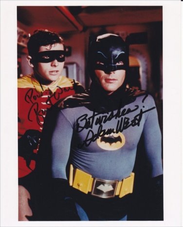 ADAM WEST BURT WARD SIGNED POSTER PHOTO 8X10 RP AUTOGRAPHED BATMAN 1960'S CAST