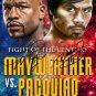 FLOYD MAYWEATHER JR & MANNY PACQUIAO SIGNED PROMO PHOTO 8X10 RP AUTOGRAPHED